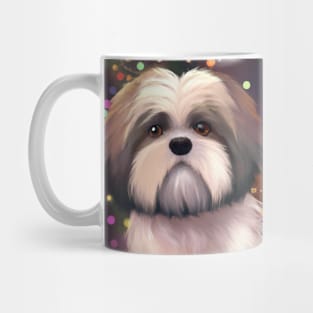 Cute Shih Tzu Drawing Mug